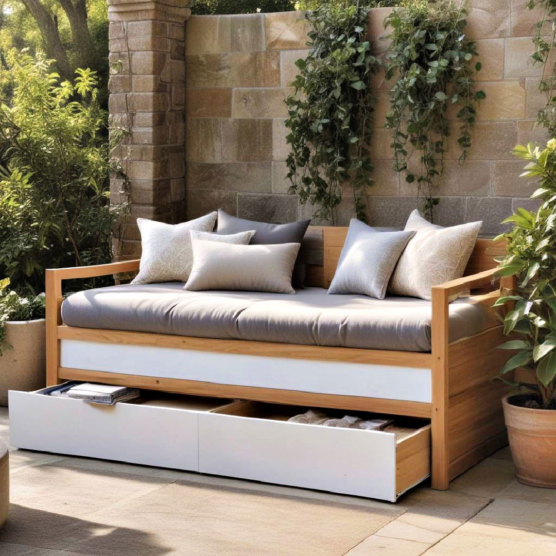 daybed with built in storage