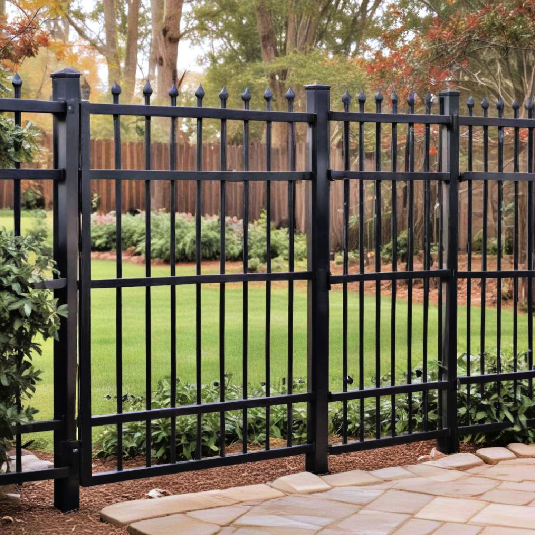 decorative metal fence for a sophisticated look