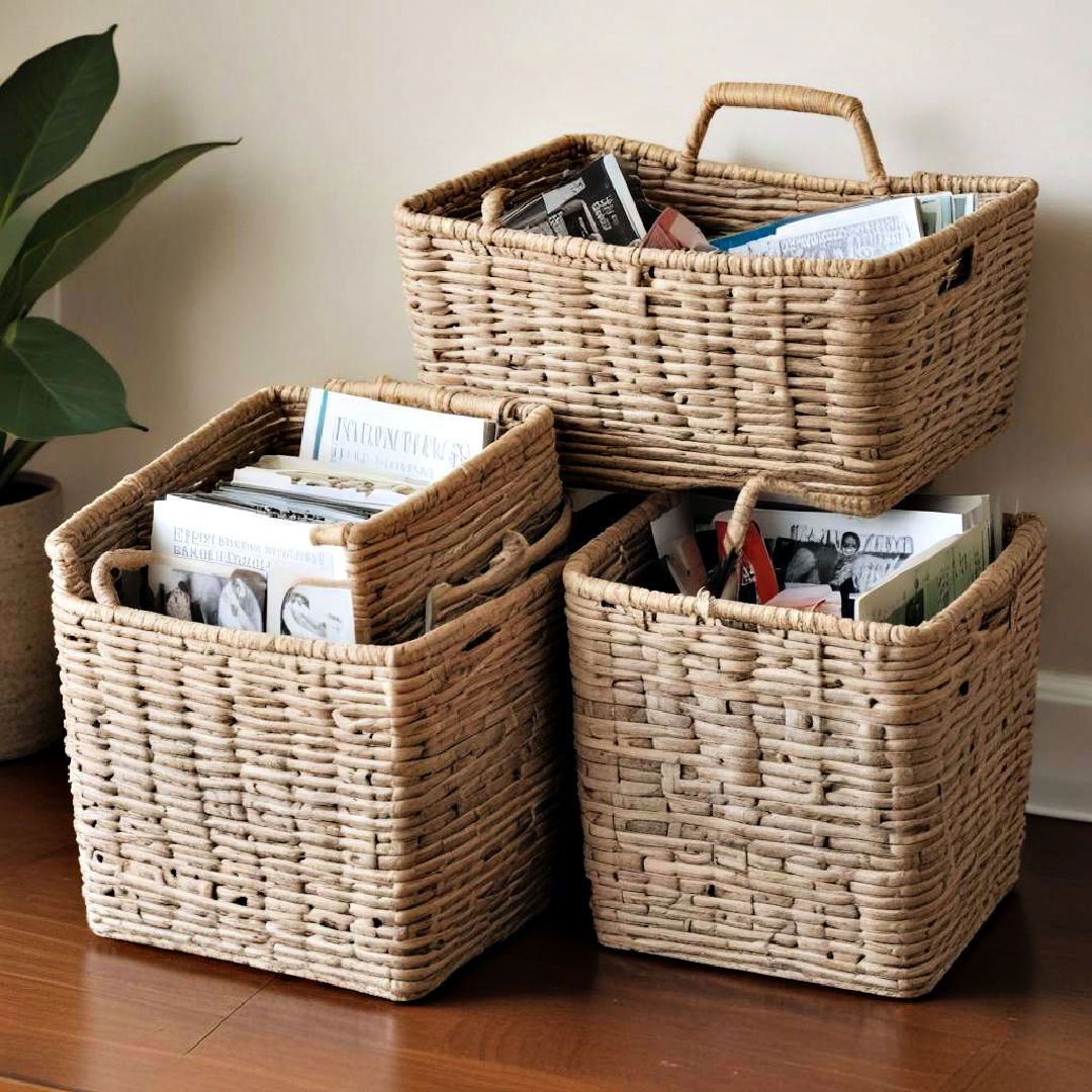 decorative storage baskets