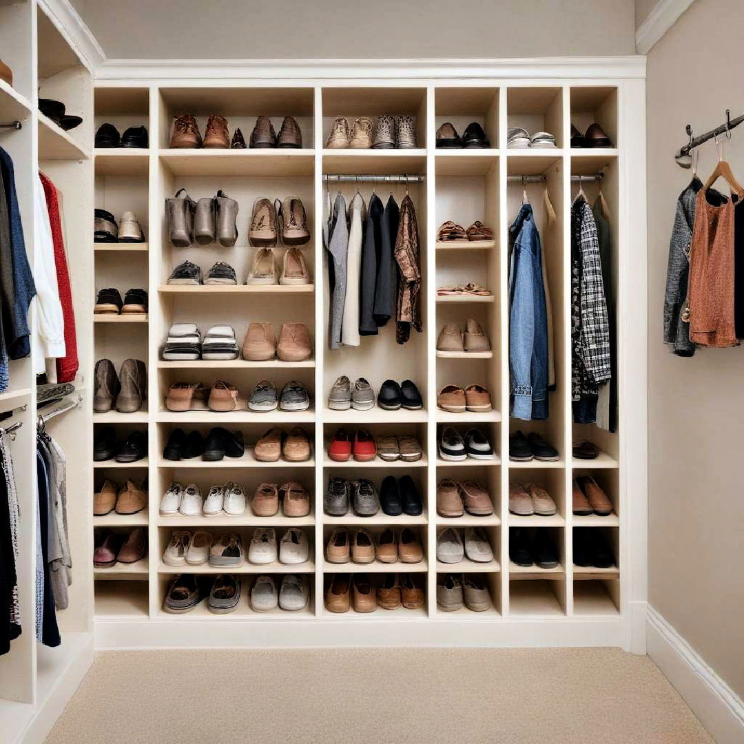 dedicated shoe storage