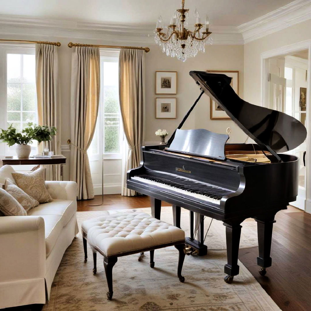 display a grand piano