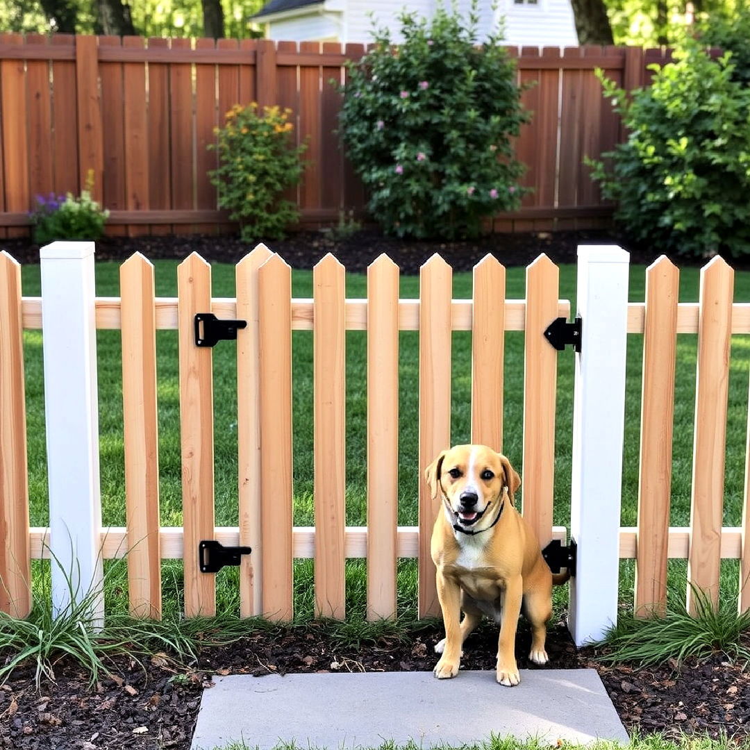 dog specific fence with puppy panels