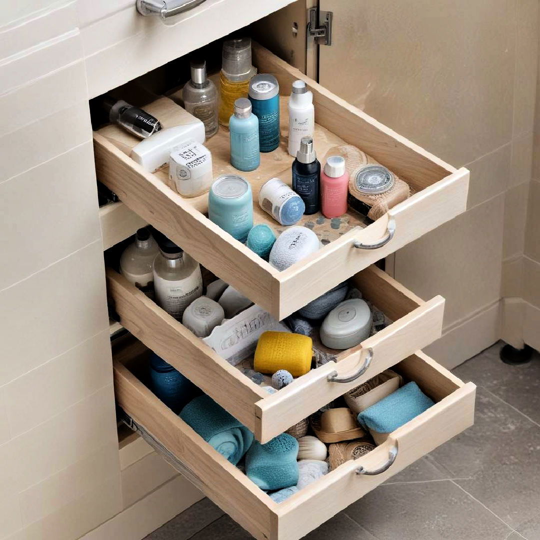 drawer shower organizer