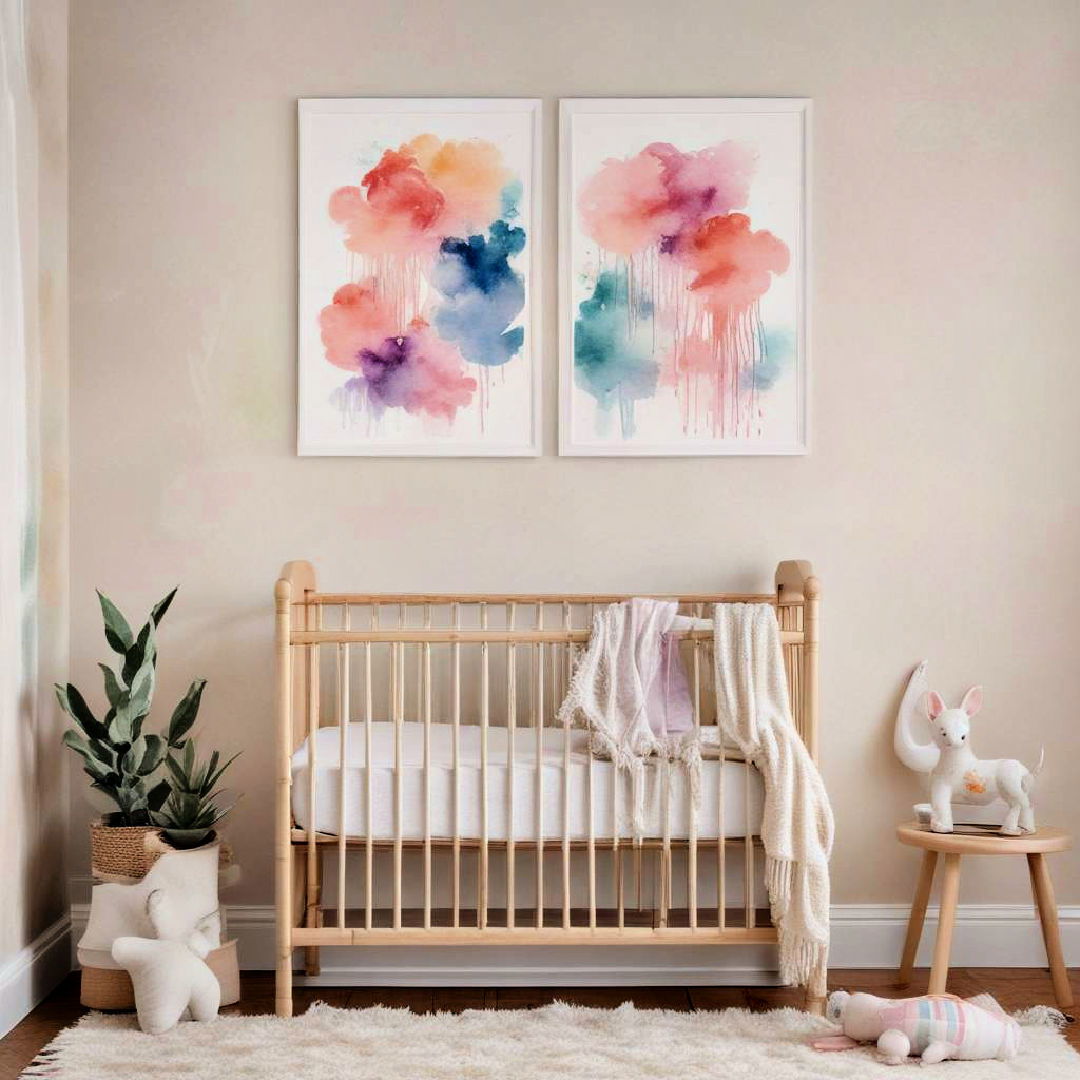 dreamy watercolor wall art