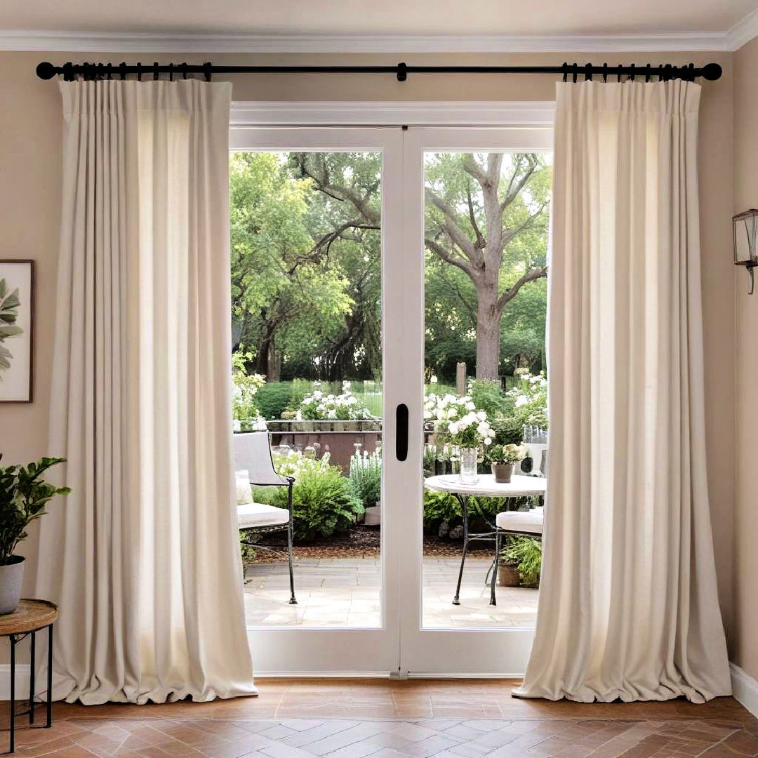 drop cloth curtains