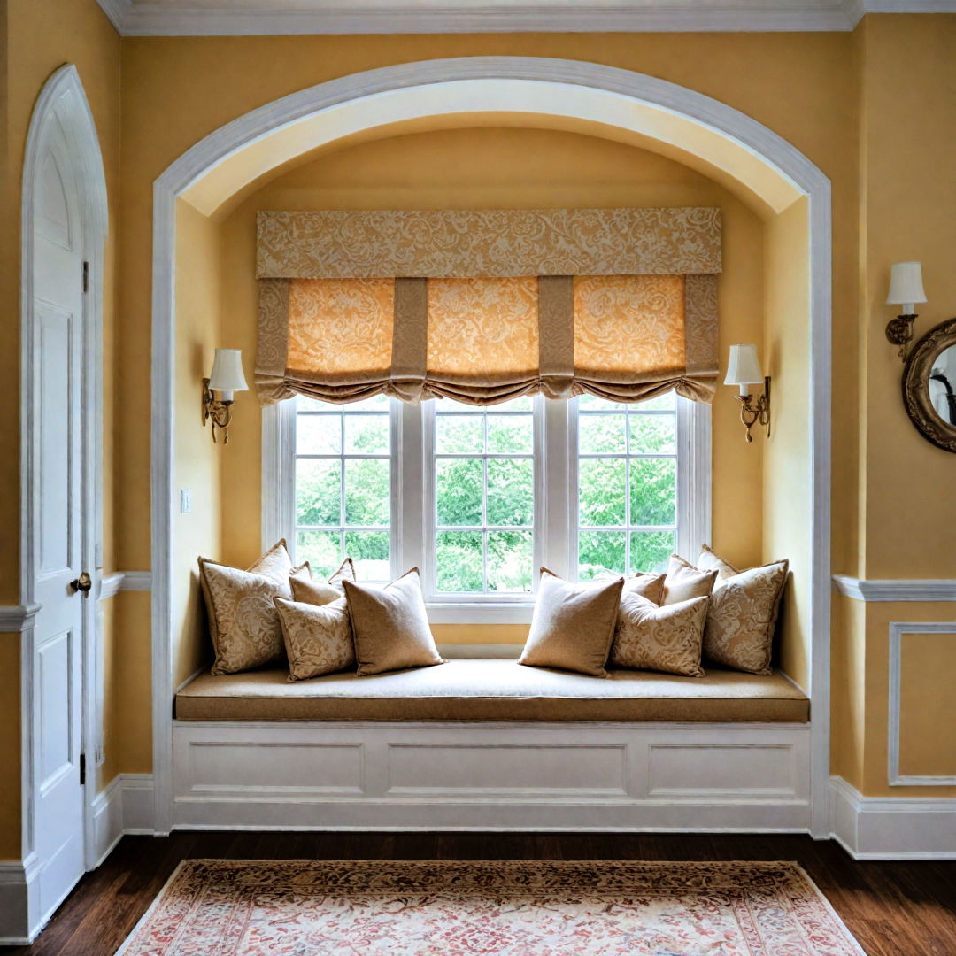 elegant foyer window seat