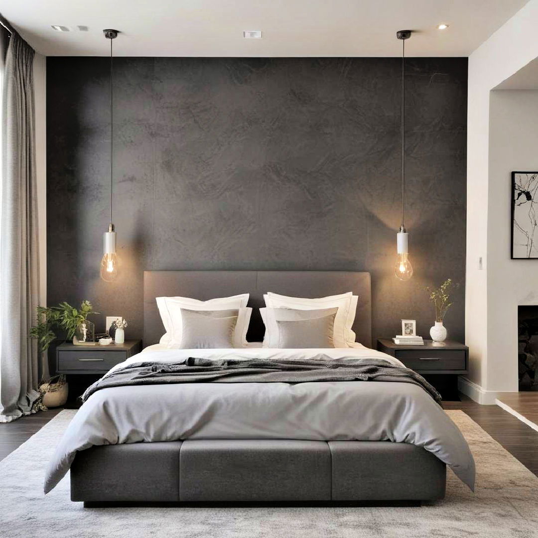 elegant grey accent walls