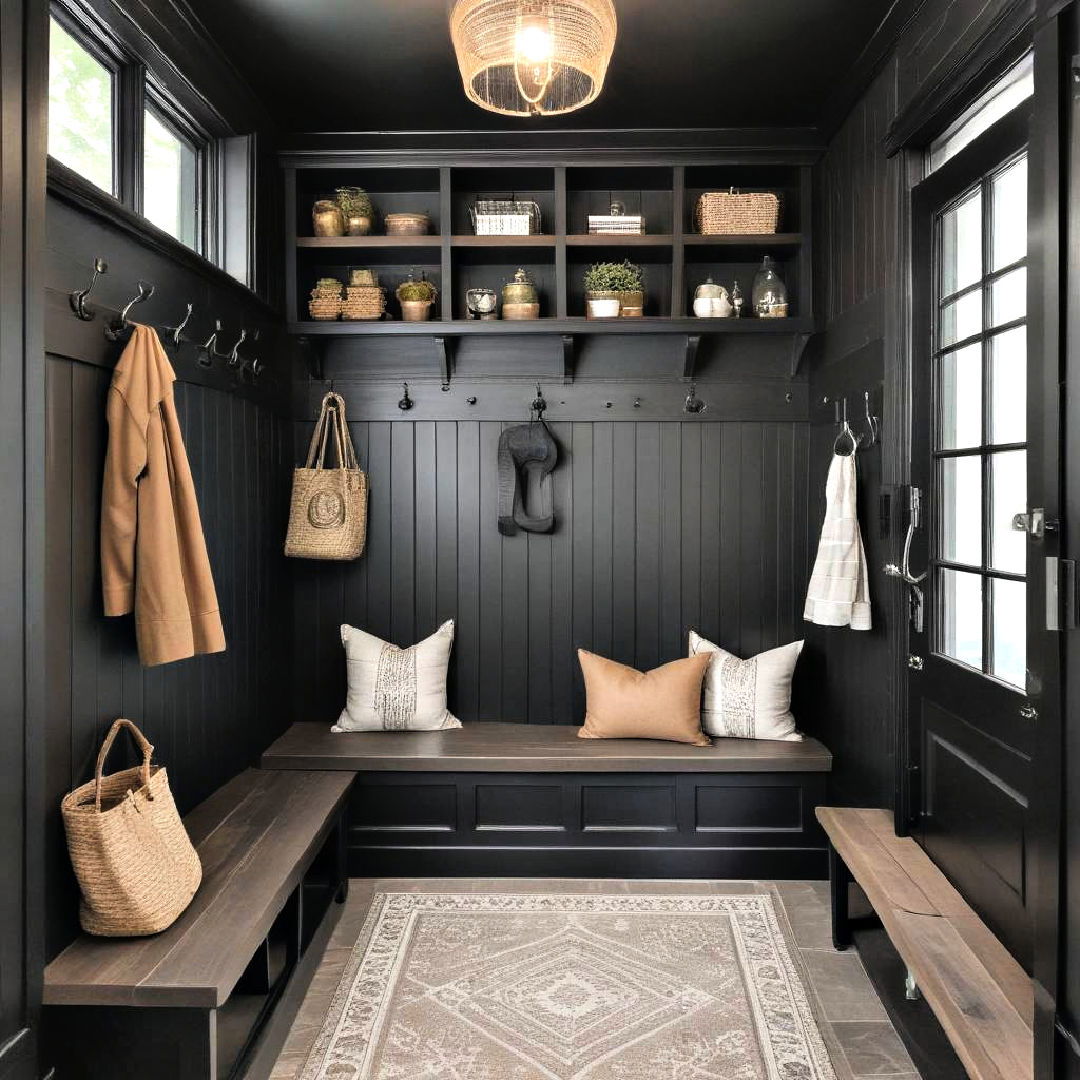 elegant mudroom