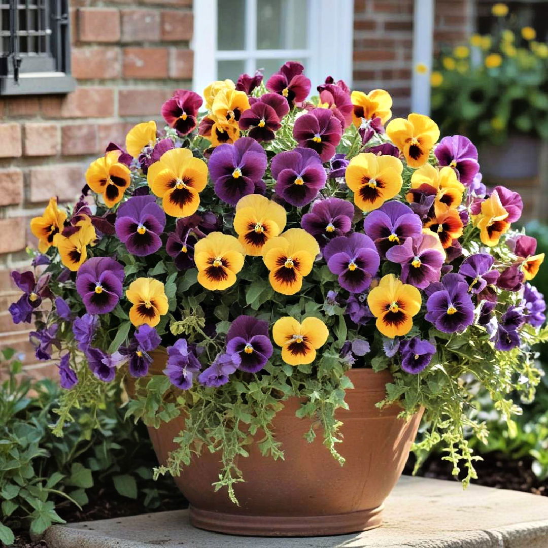 elegant pansies