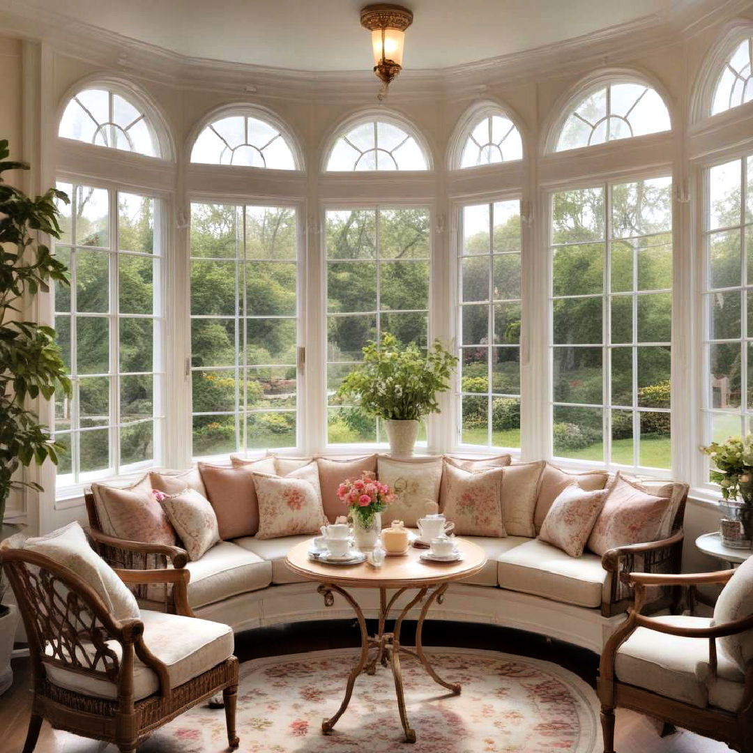 elegant tea room