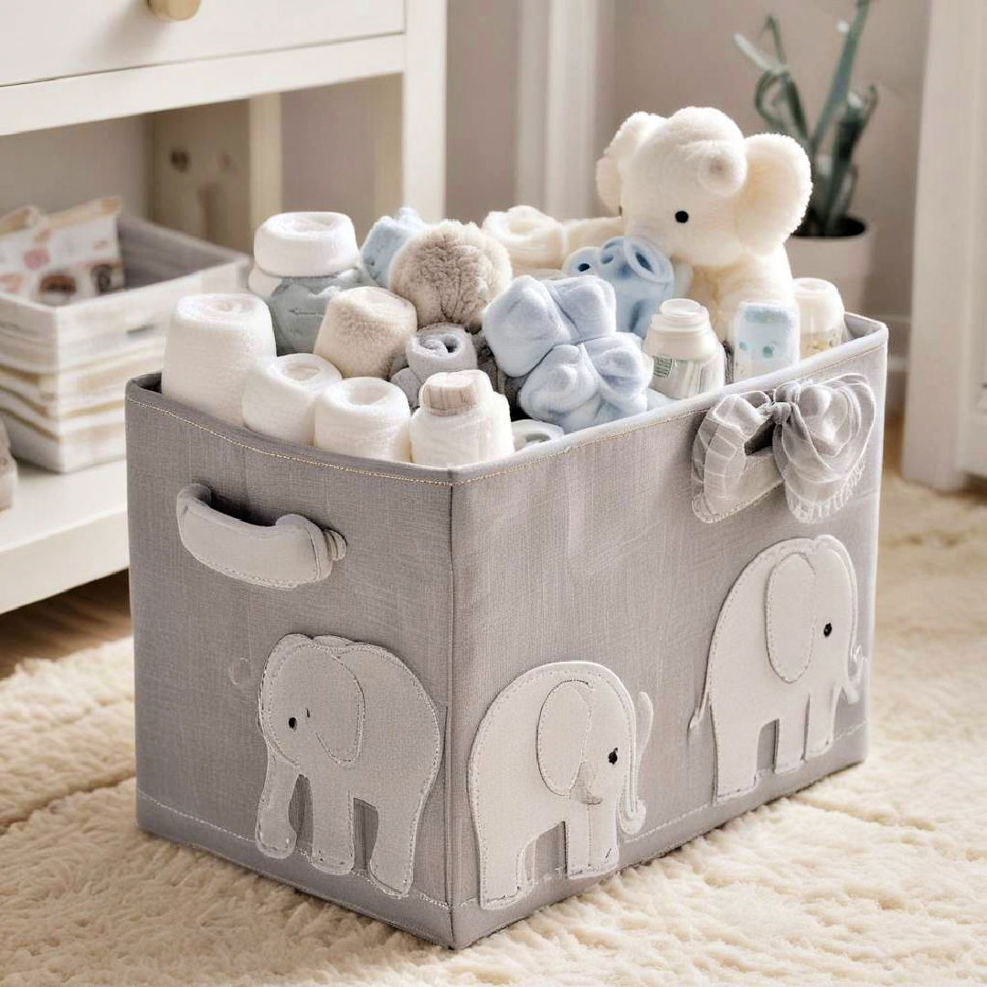 elephant diaper caddy