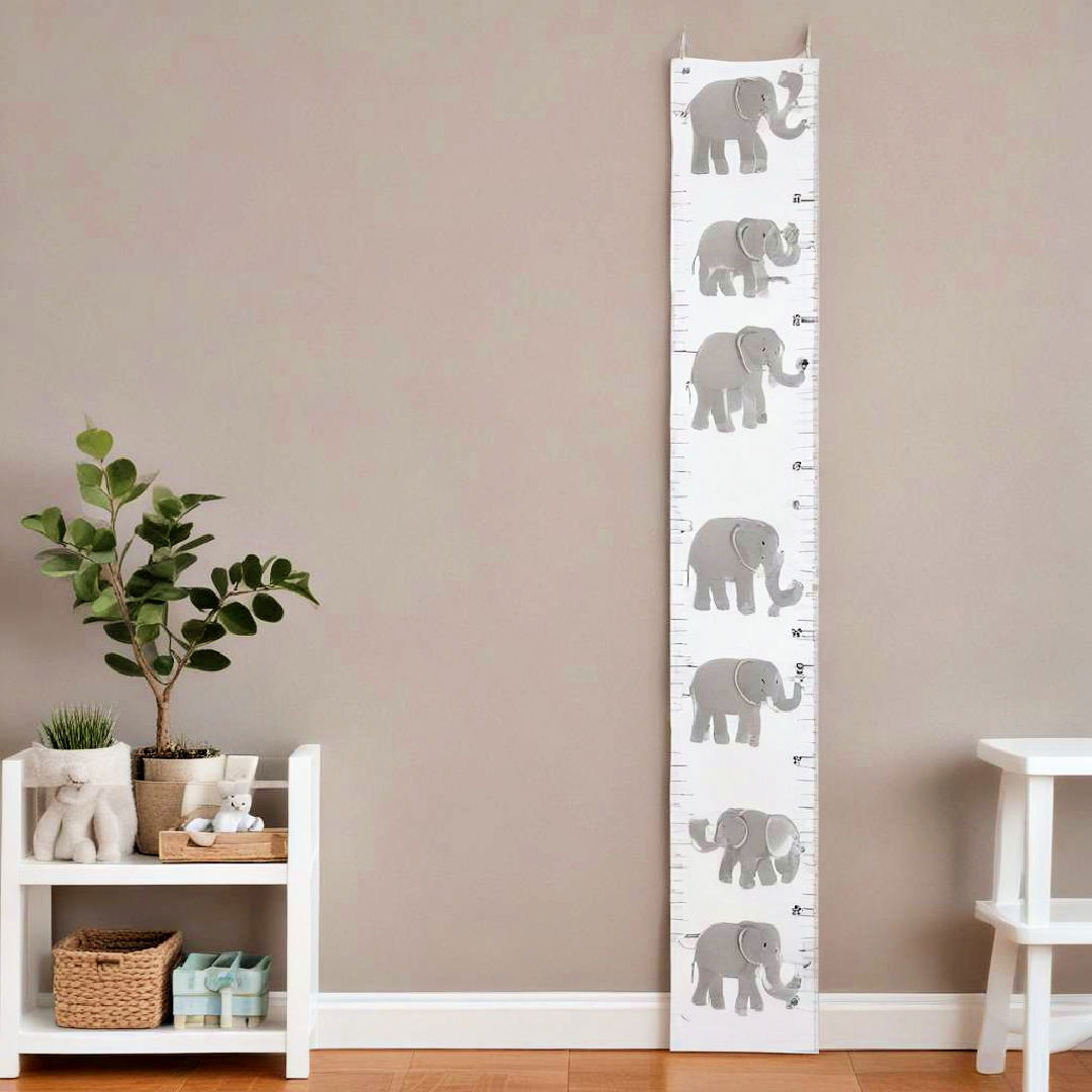 elephant themed growth chart