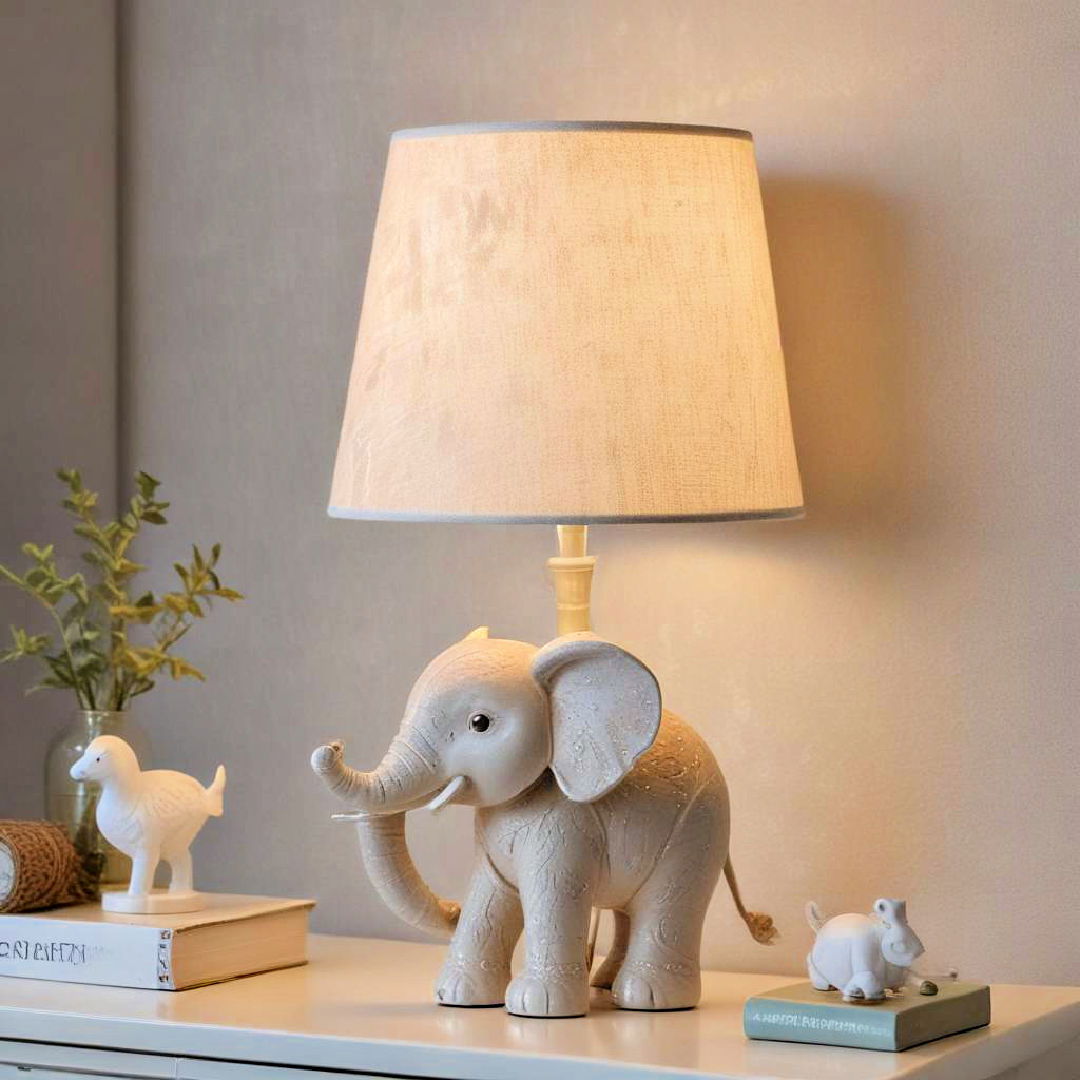 elephant themed lamp