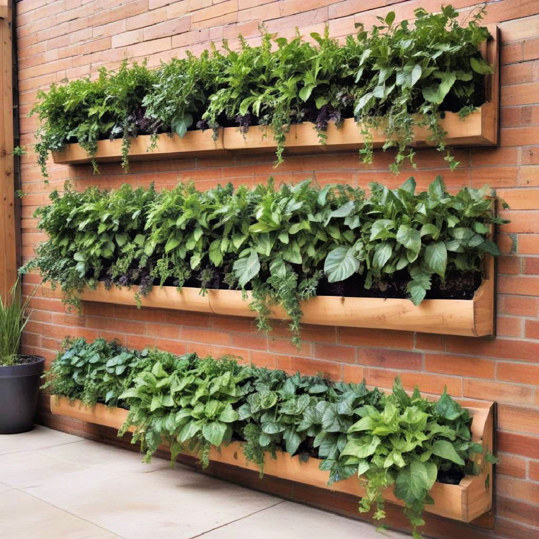 elongated planter box