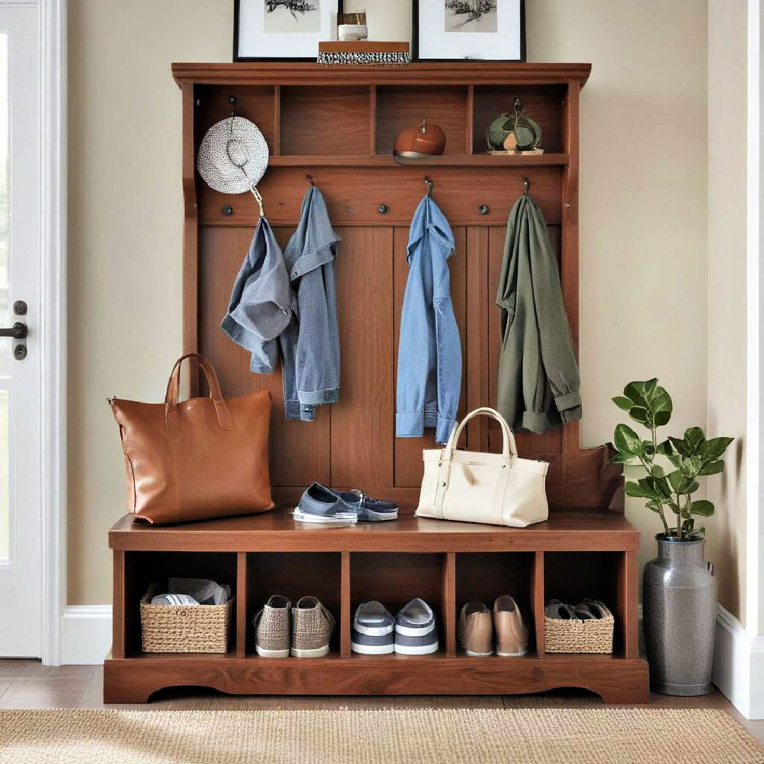 entryway bench with storage