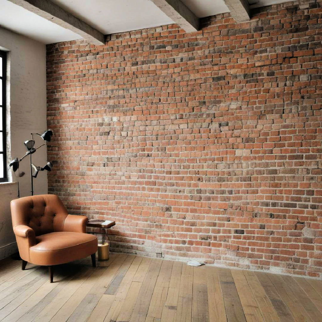 exposed brick walls