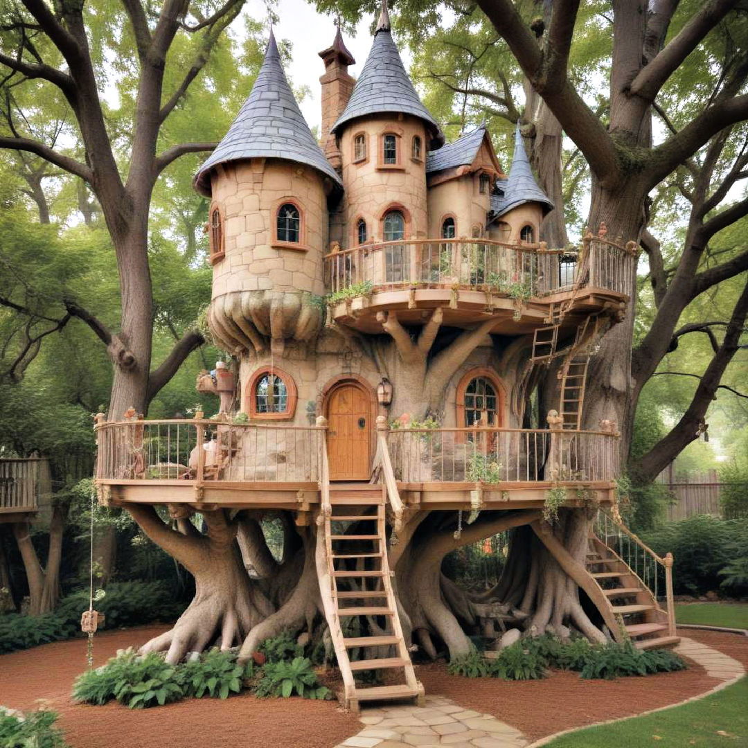 fairy tale castle treehouse