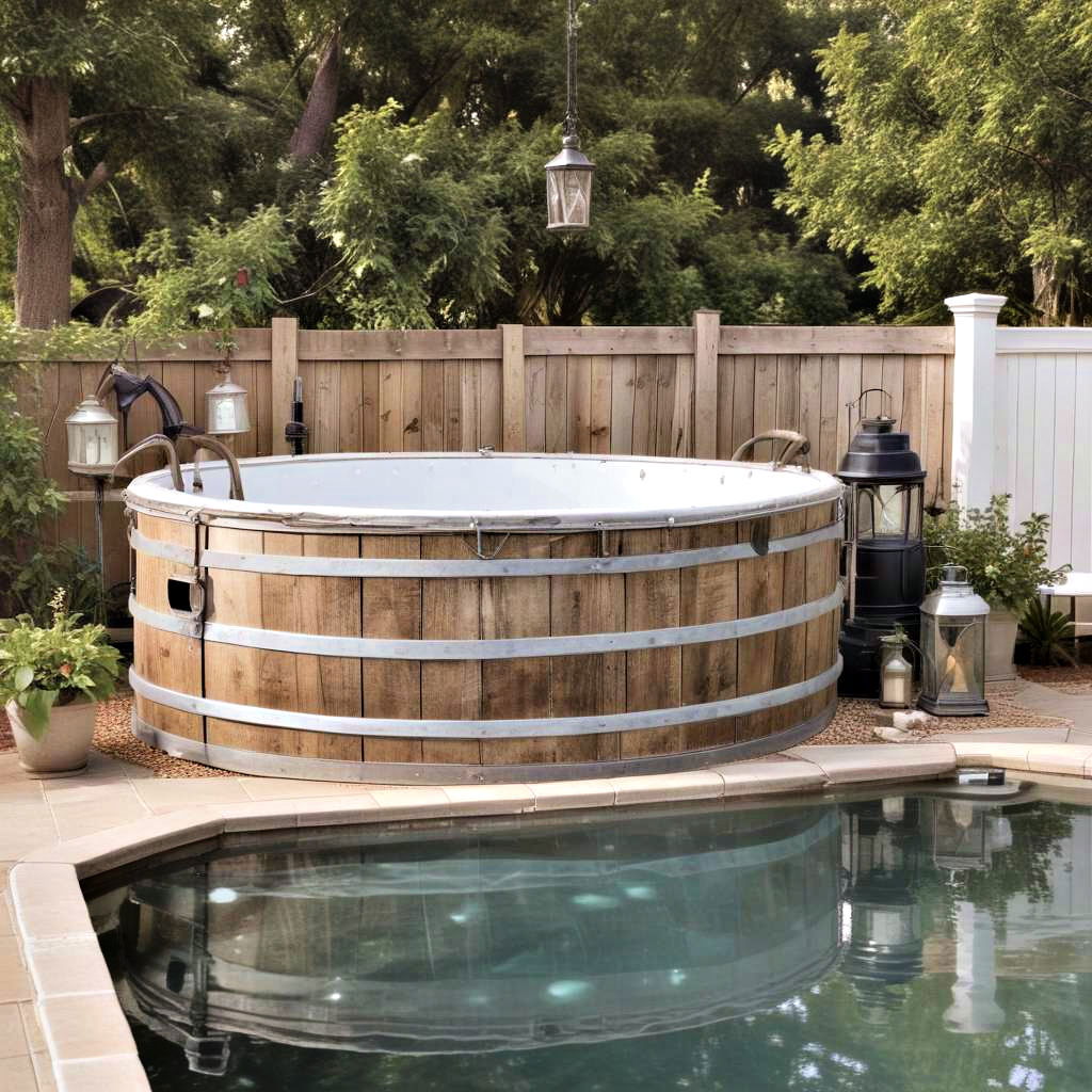 farmhouse chic stock tank pool