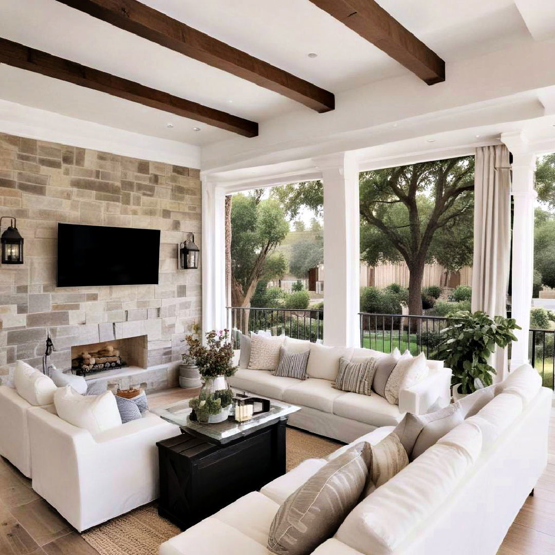 faux wood beams