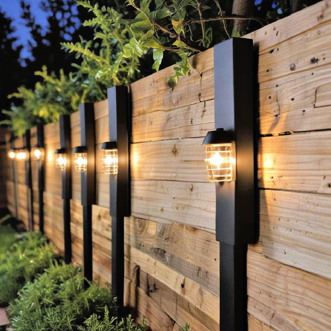 fence lights