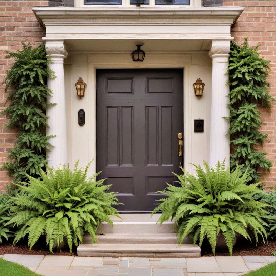 ferns front door plants