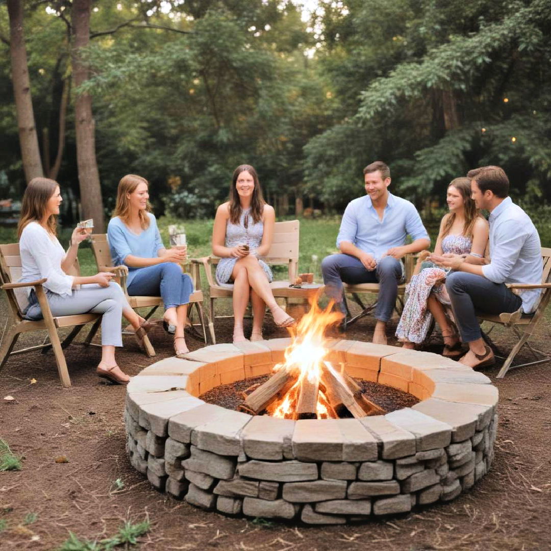 fire pit gathering