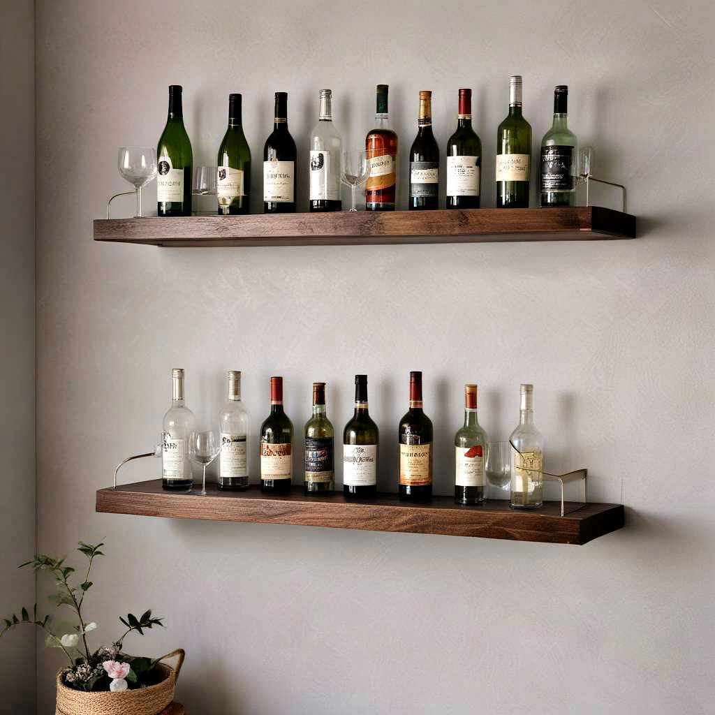 floating shelf bar