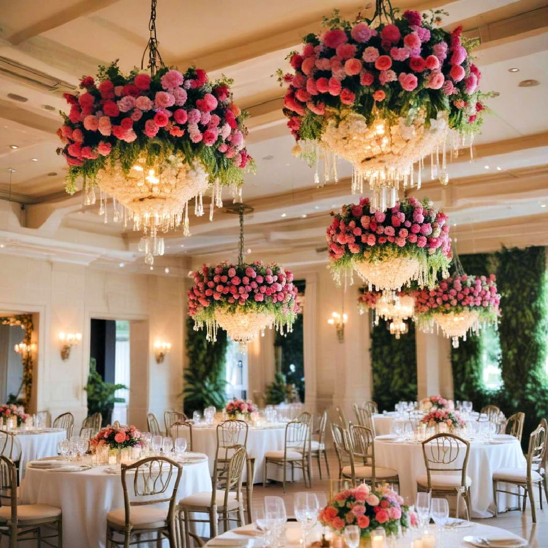 floral chandeliers