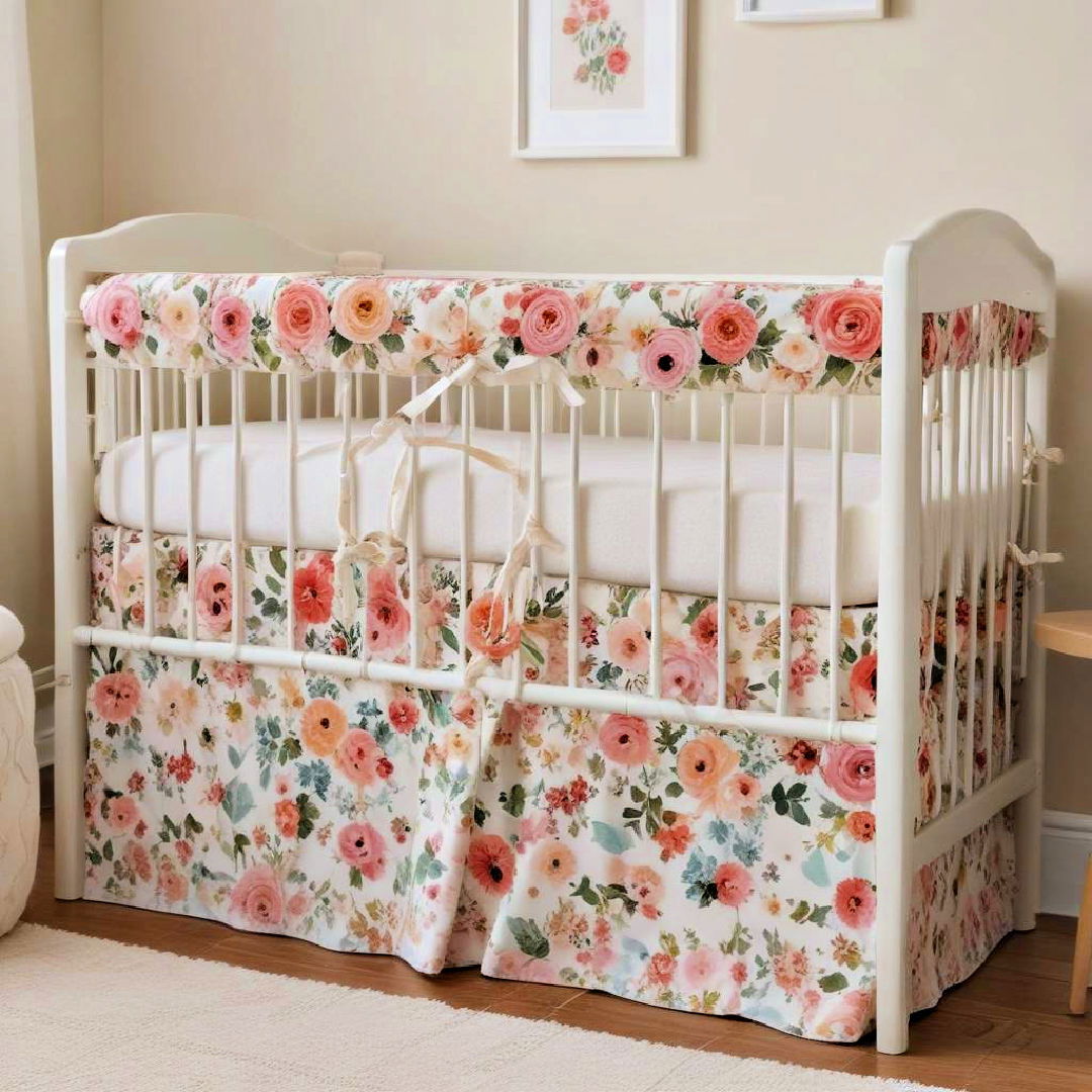 floral crib bedding