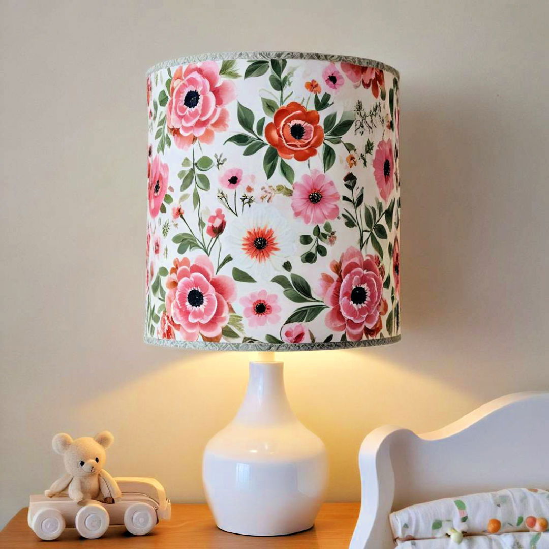 floral lampshade