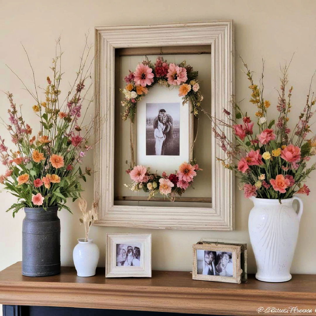 floral picture frames