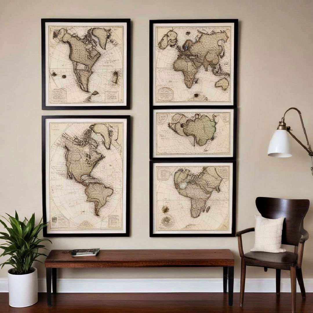 framed maps