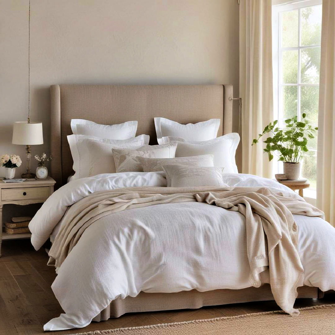 french linen bedding for timeless elegance