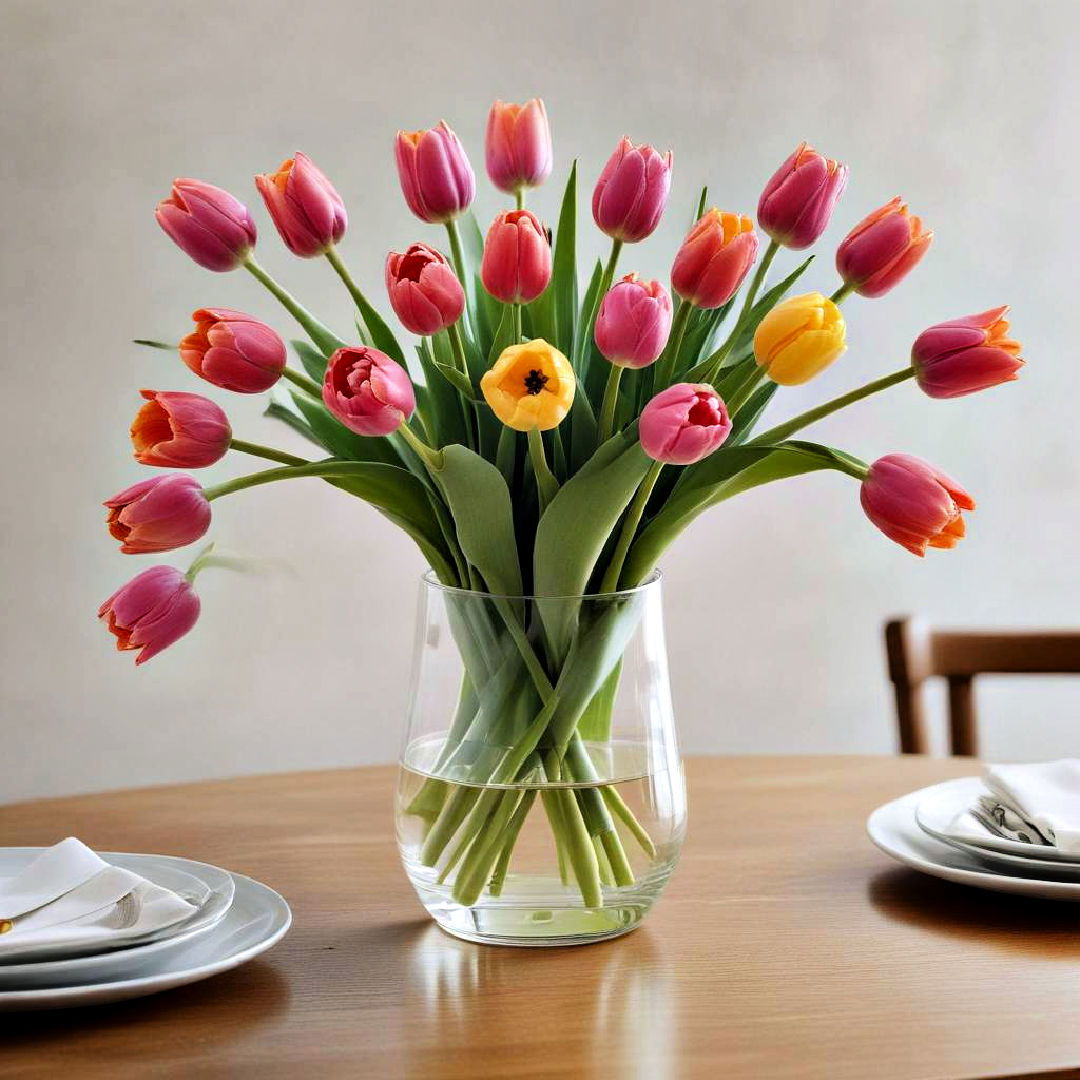 fresh tulip arrangement