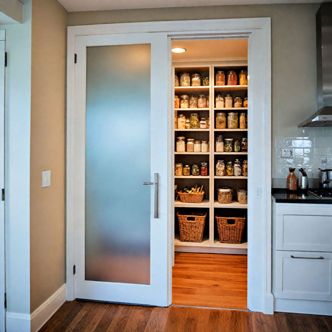 frosted glass pantry door