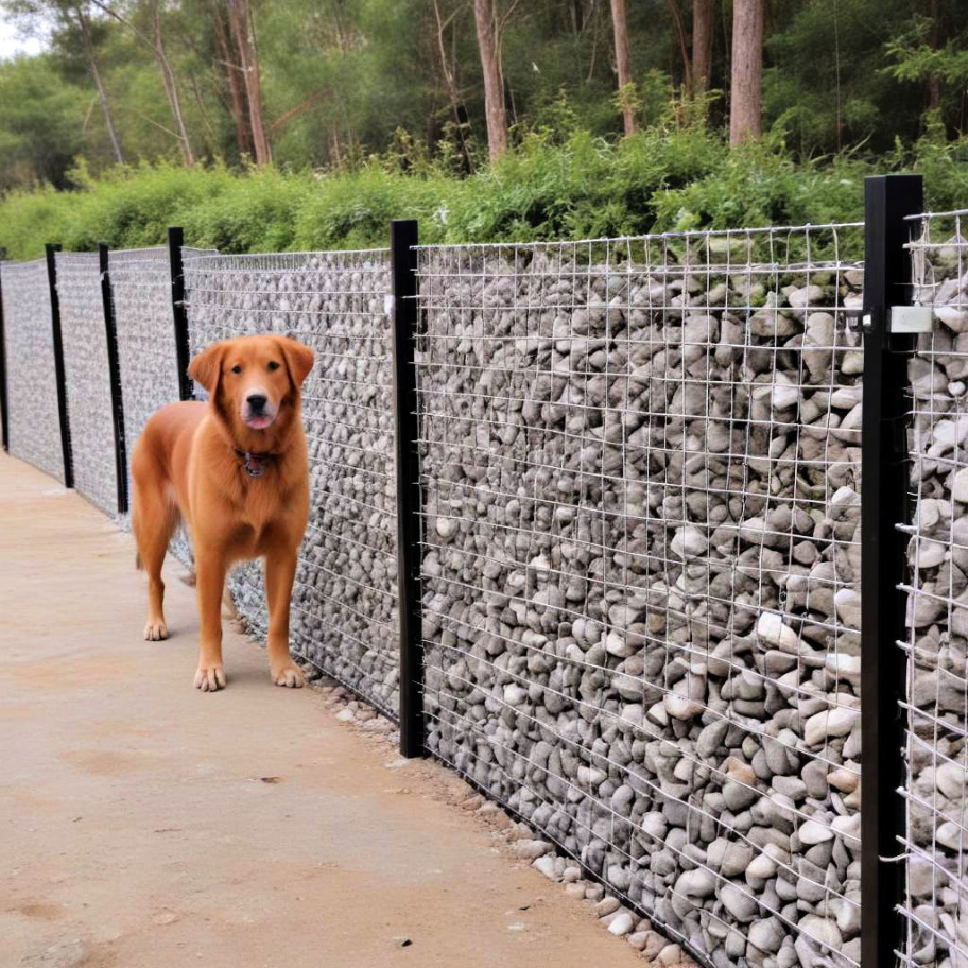 gabion fence for a unique sturdy design