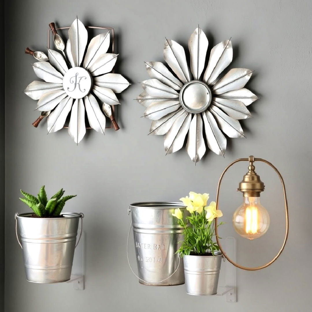 galvanized metal accents