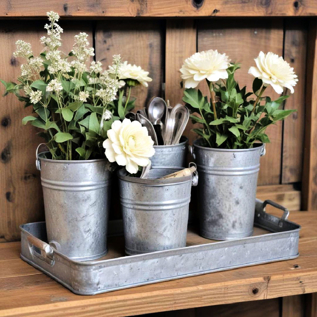 galvanized metal accents