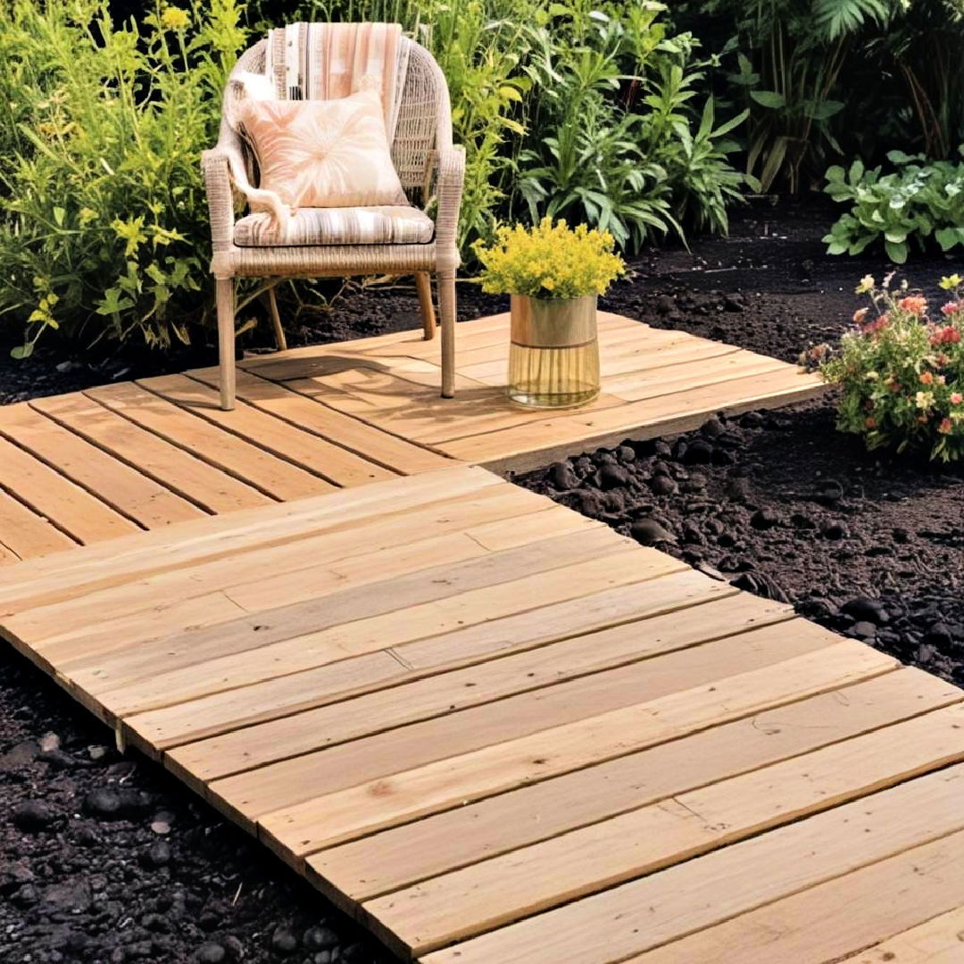 garden boardwalk