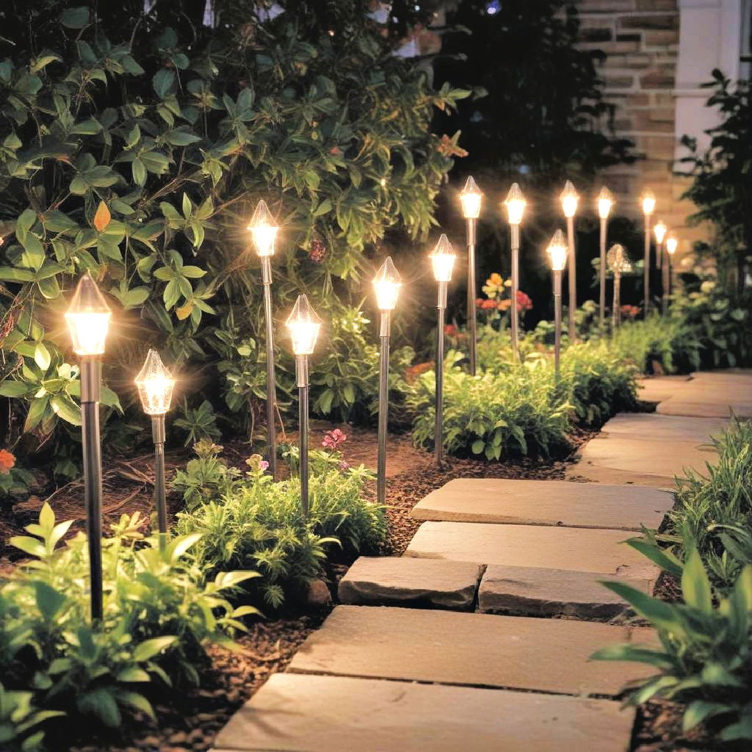 garden spike lights