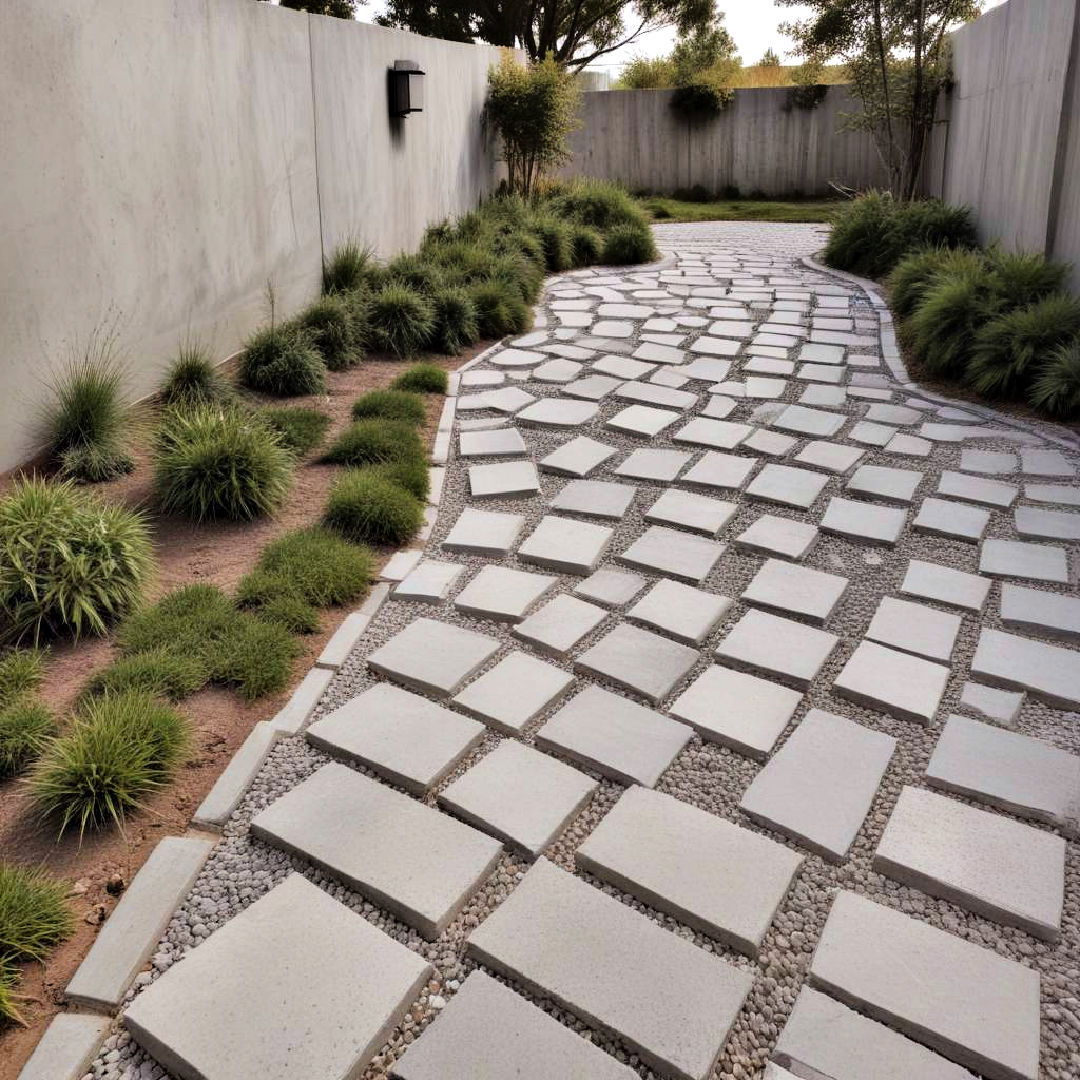 geometric concrete blocks