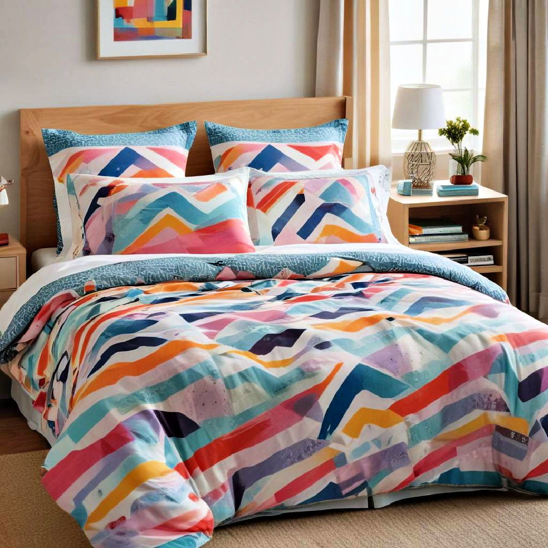 geometric patterned bedding