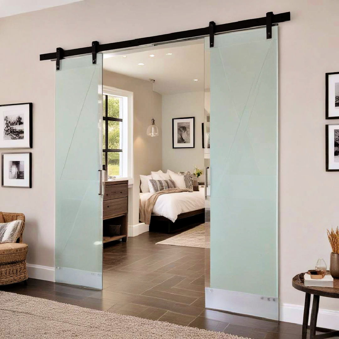 glass barn doors