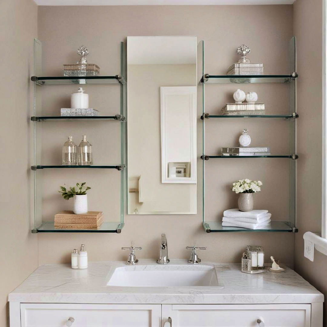 glass shelves