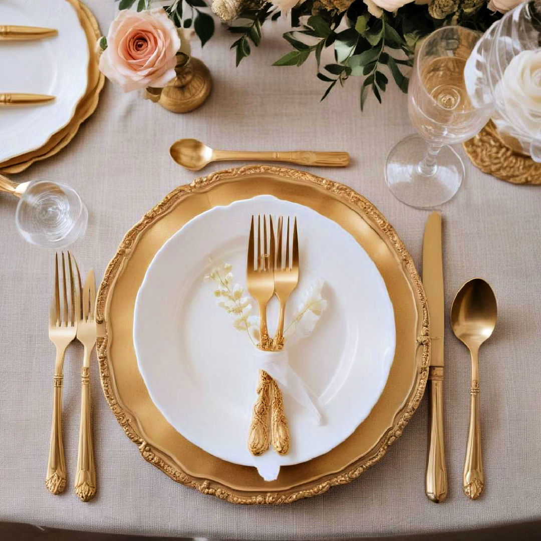 gold cutlery