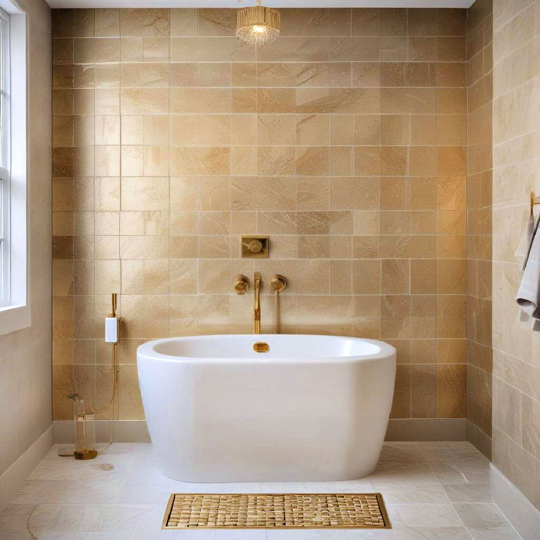 gold tile accents