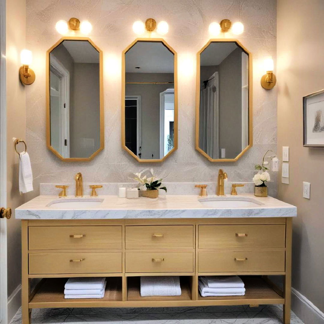 gold vanity lighting