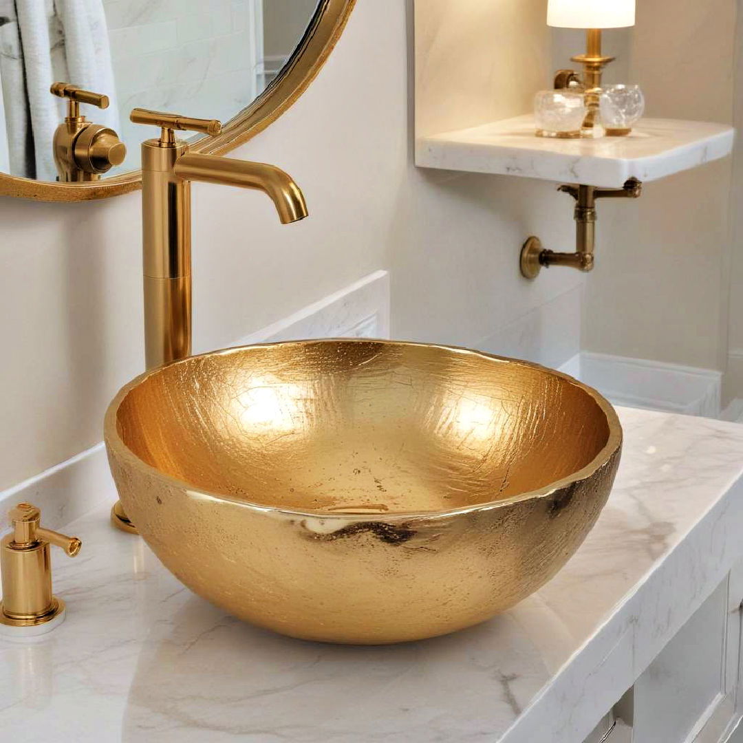 gold vessel sink