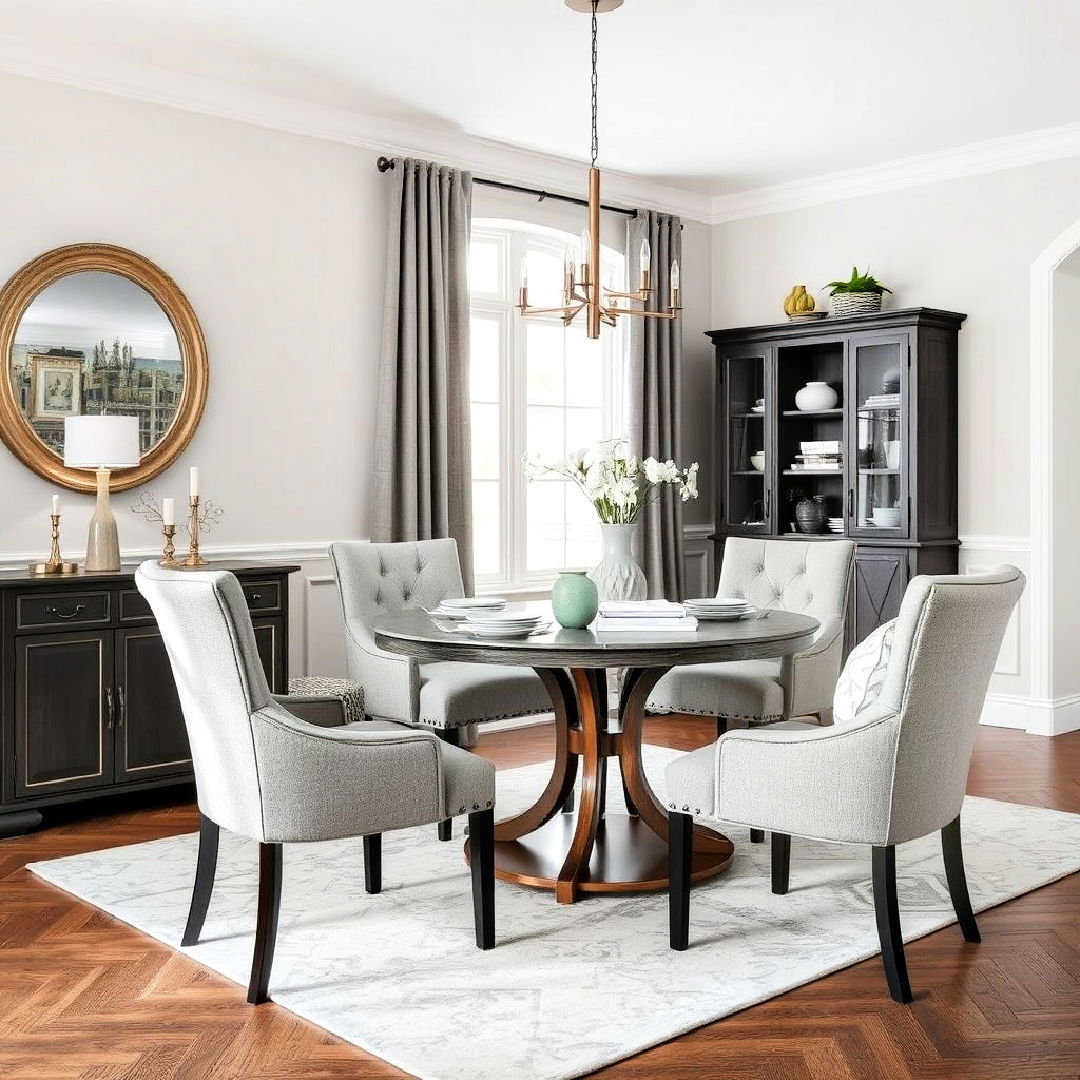 gray accent chairs for subtle elegance