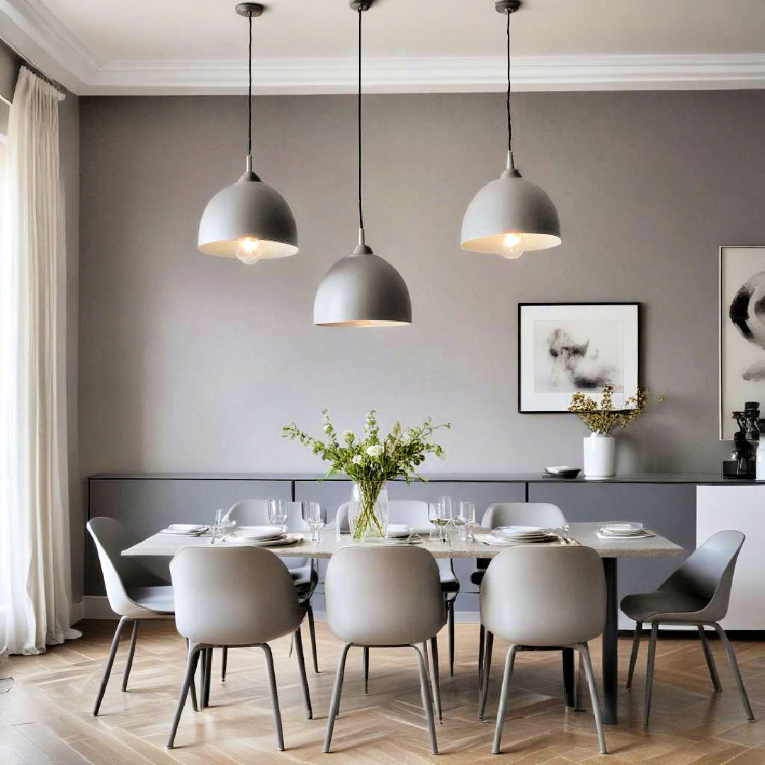 gray pendant lights for a stylish accent